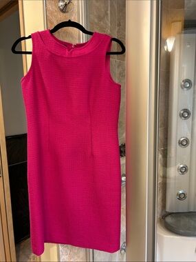 Talbots Fuchsia Sleeveless Sheath Dress